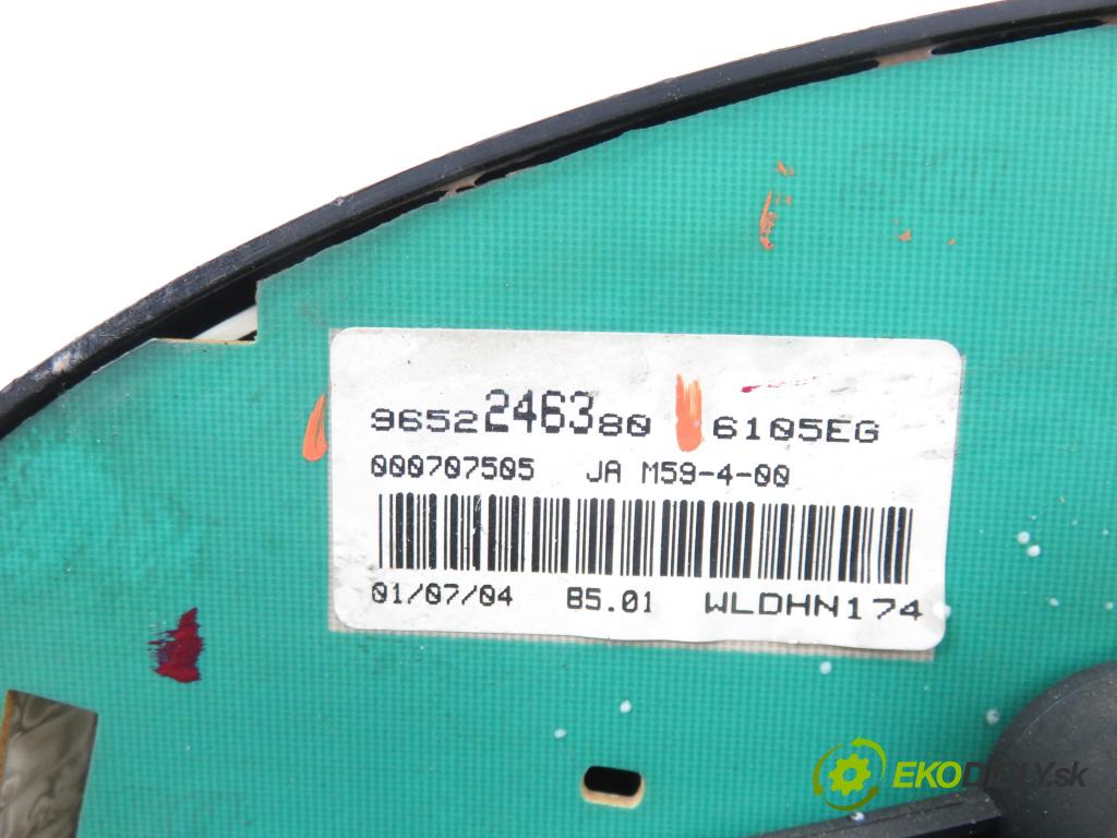 PEUGEOT PARTNER Combispace (5F) KOMBIVAN 2004 51,00 1.9 D - WJY (DW8B) 1868,00 Prístrojovka elektrický 9652246380