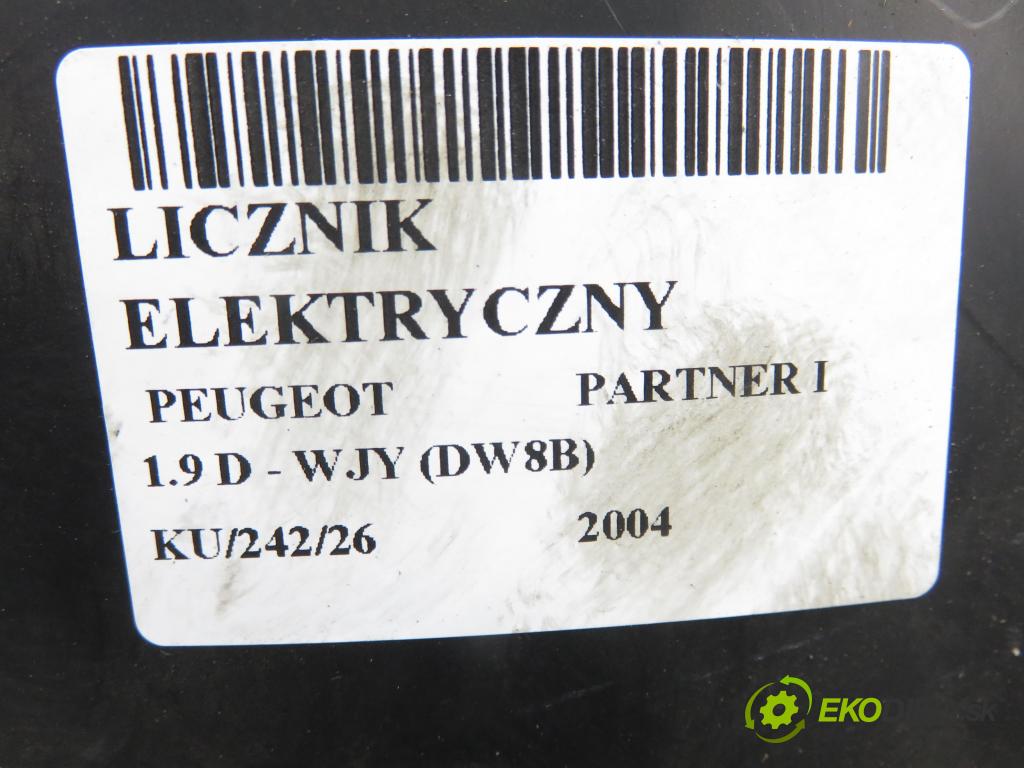 PEUGEOT PARTNER Combispace (5F) KOMBIVAN 2004 51,00 1.9 D - WJY (DW8B) 1868,00 Prístrojovka elektrický 9652246380