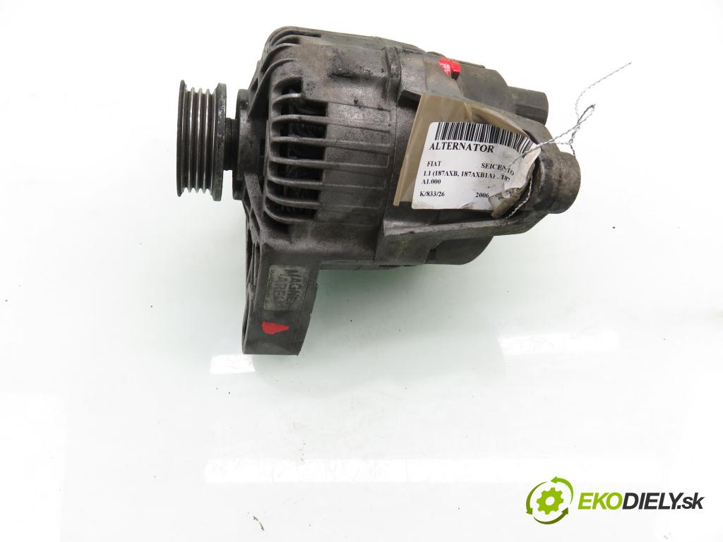 FIAT SEICENTO / 600 (187_) HB 2006 40,00 1.1 54 - 187 A1.000 1108,00 Alternátor  (Alternátor)