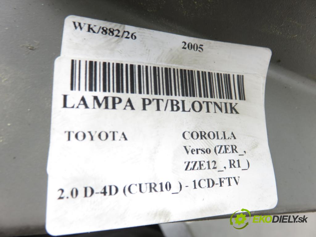 TOYOTA COROLLA Verso (ZER_, ZZE12_, R1_) MINIVAN 2005 85,00 2.0 D-4D (CUR10_) - 1CD-FTV 1995,00 Svetlo pravé zadné
