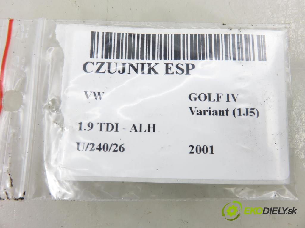 VW GOLF IV Variant (1J5) KOMBI 2001 66,00 1.9 TDI 90 - ALH 1896,00 Snímač ESP 1J0907657B ; 1J1907637B ; 1J0907651A