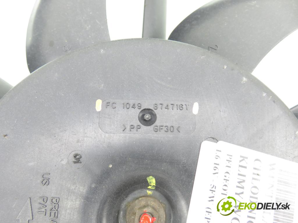 PEUGEOT 308 SW KOMBI 2008 88,00 1.6 16V - 5FW (EP6) 1598,00 ventilátor chladič PODNEBÍ / VODA FC1049874716T