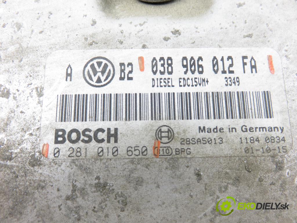 VW GOLF IV Variant (1J5) KOMBI 2001 66,00 1.9 TDI - ALH 1896,00 Riadiaca jednotka Motor 038906012FA ; 0281010650