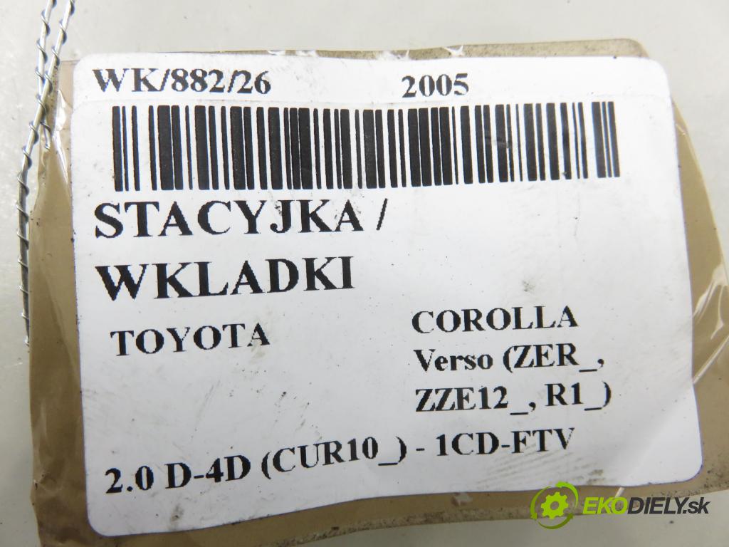 TOYOTA COROLLA Verso (ZER_, ZZE12_, R1_) MINIVAN 2005 85,00 2.0 D-4D (CUR10_) - 1CD-FTV 1995,00 spinačka / zámky 626399000 ; 15A7101