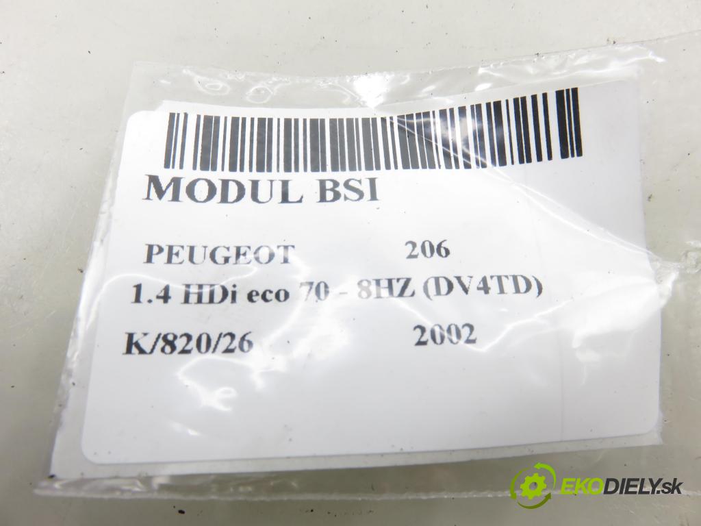 PEUGEOT 206 liftback (2A/C) HB 2002 50,00 1.4 HDi eco 70 - 8HZ (DV4TD) 1398,00 MODUL BSI 9652474780