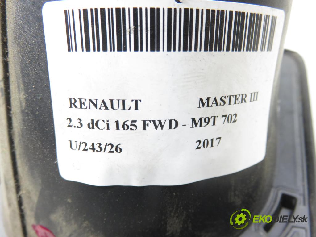 RENAULT MASTER III Platforma / podwozie (EV, HV, UV) KABINA/PLATFORMA 2017 120,00 2.3 dCi 165 FWD - M9T 702 2298,00 dvířka nádrže paliva 765M65718R (Klika dveří ostatní)