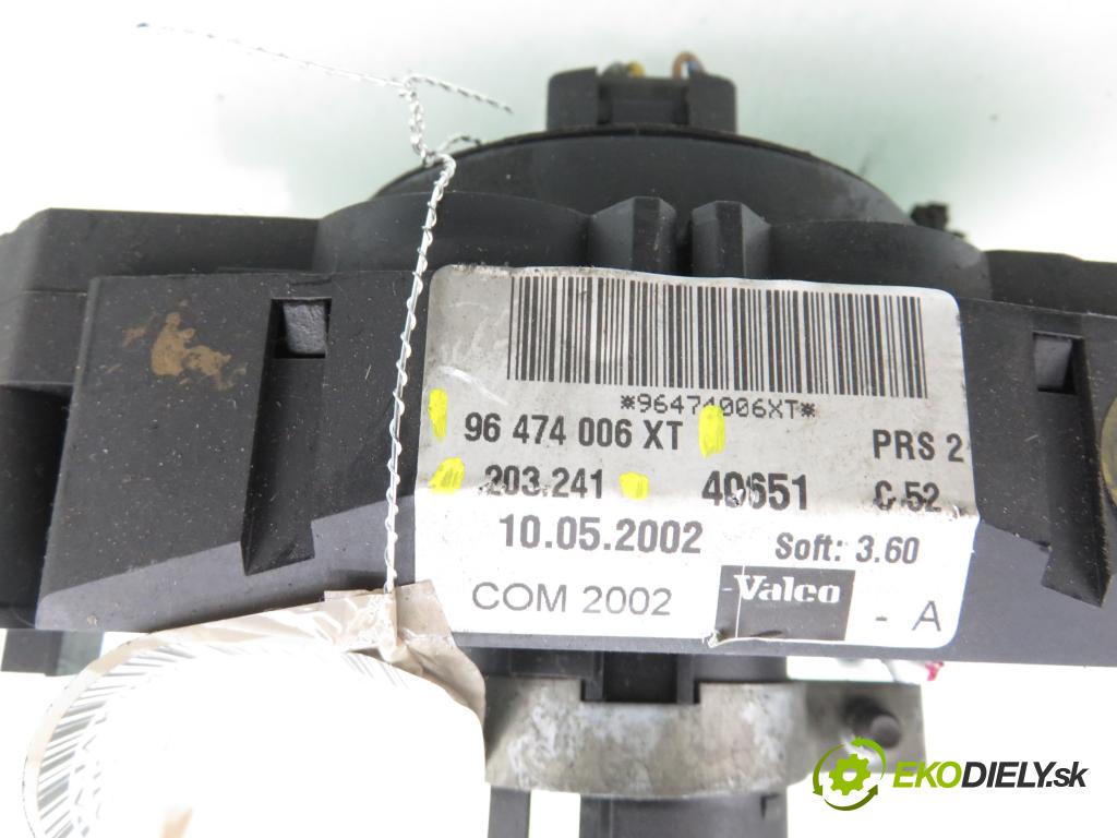 CITROEN C3 I (FC_) HB 2003 54,00 1.4 i - KFV (TU3JP) 1360,00 páčka/prepínač 96474006XT ; 203241