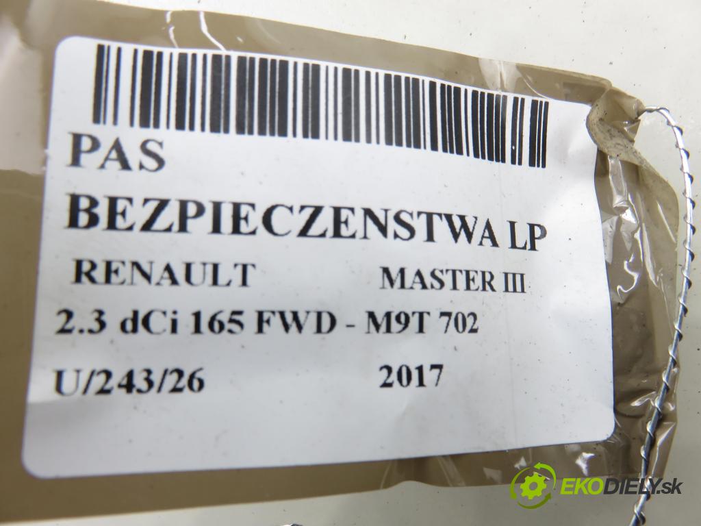 RENAULT MASTER III Platforma / podwozie (EV, HV, UV) KABINA/PLATFORMA 2017 120,00 2.3 dCi 165 FWD - M9T 702 2298,00 držák BEZPEČNOST LP 868840018R