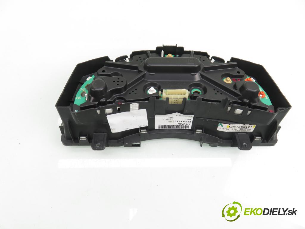 OPEL MERIVA A nadwozie wielkoprzestrzenne (MPV) (X03) HB 2003 74,00 1.6 16V - Z 16 XE 1598,00 Prístrojovka elektrický 13163913DH