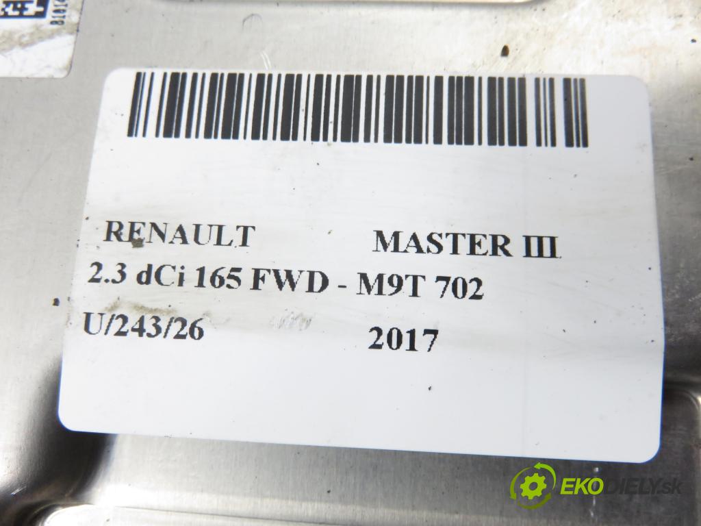 RENAULT MASTER III Platforma / podwozie (EV, HV, UV) KABINA/PLATFORMA 2017 120,00 2.3 dCi 165 FWD - M9T 702 2298,00 Riadiaca jednotka ADBLUE: 0281032615 ; 237G00049R ; 237G00001R