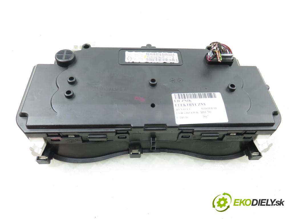 RENAULT MASTER III Platforma / podwozie (EV, HV, UV) KABINA/PLATFORMA 2017 120,00 2.3 dCi 165 FWD - M9T 702 2298,00 Prístrojovka elektrický P248107469R ; 248107469RB