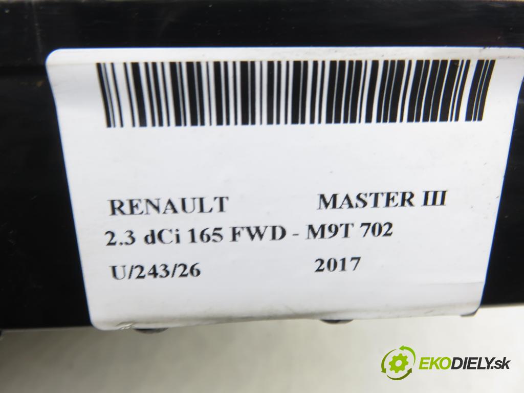 RENAULT MASTER III Platforma / podwozie (EV, HV, UV) KABINA/PLATFORMA 2017 120,00 2.3 dCi 165 FWD - M9T 702 2298,00 Priehradka, kastlík STREDNÝ: 685601717R