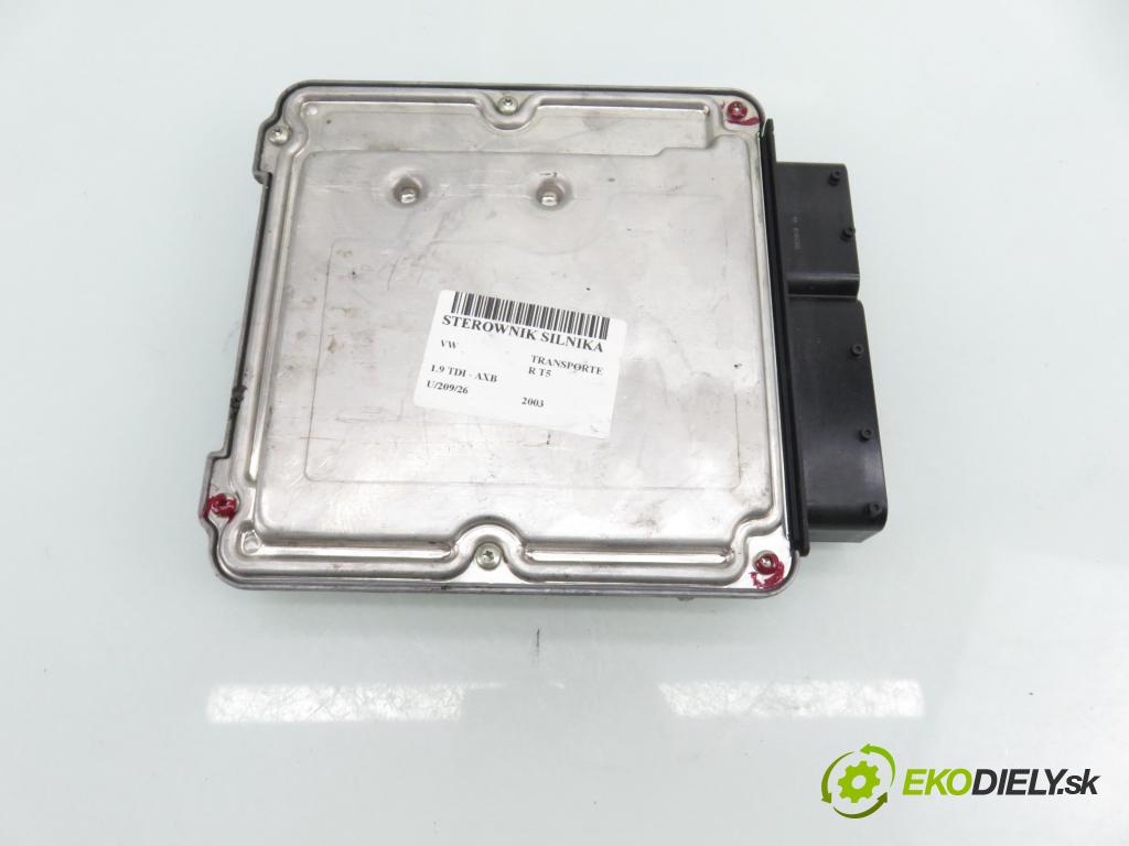VW TRANSPORTER V Autobus (7HB, 7HJ, 7EB, 7EJ, 7EF, 7EG, 7HF, 7E BUS 2003 77,00 1.9 TDI - AXB 1896,00 Riadiaca jednotka Motor 038906016A ; 0281010735