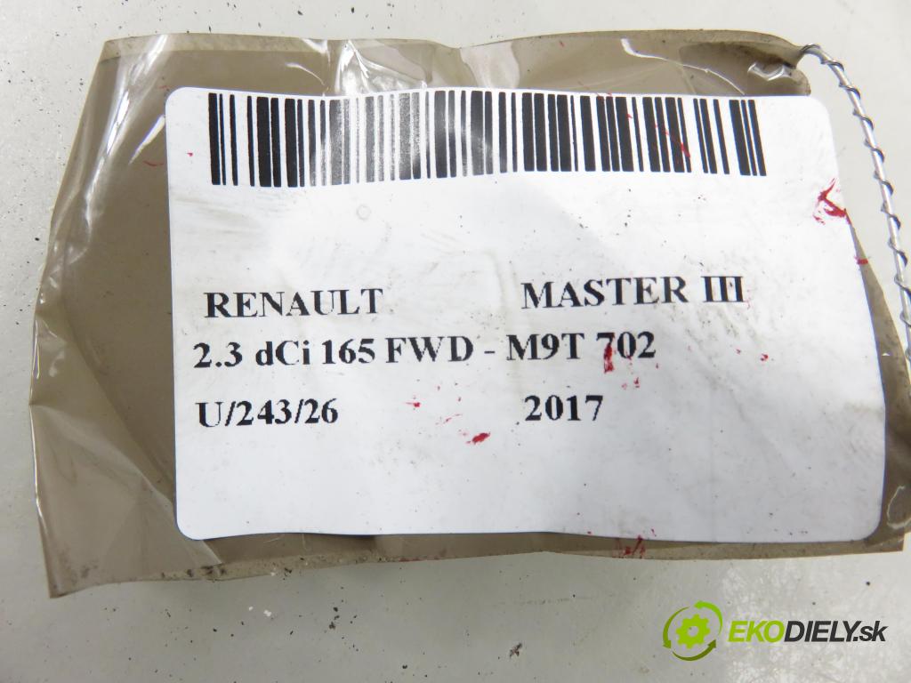 RENAULT MASTER III Platforma / podwozie (EV, HV, UV) KABINA/PLATFORMA 2017 120,00 2.3 dCi 165 FWD - M9T 702 2298,00 Vešiak: KOLA: ZÁLOHOVANIE: 572115531R