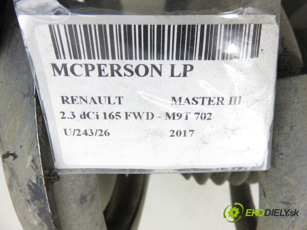 RENAULT MASTER III Platforma / podwozie (EV, HV, UV) KABINA/PLATFORMA 2017 120,00 2.3 dCi 165 FWD - M9T 702 2298,00 MCPERSON LP