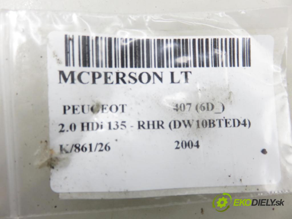 PEUGEOT 407 (6D_) SEDAN 2004 100,00 2.0 HDi 135 - RHR 1997,00 MCPERSON LT
