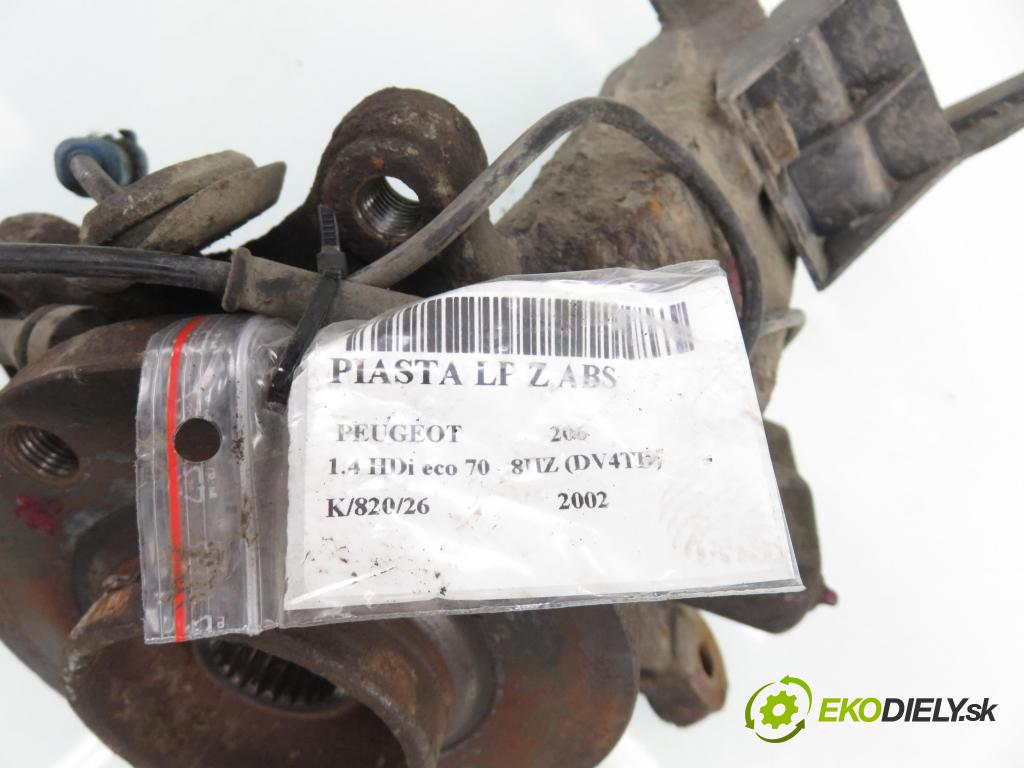 PEUGEOT 206 liftback (2A/C) HB 2002 50,00 1.4 HDi eco 70 - 8HZ (DV4TD) 1398,00 náboj LP ABS