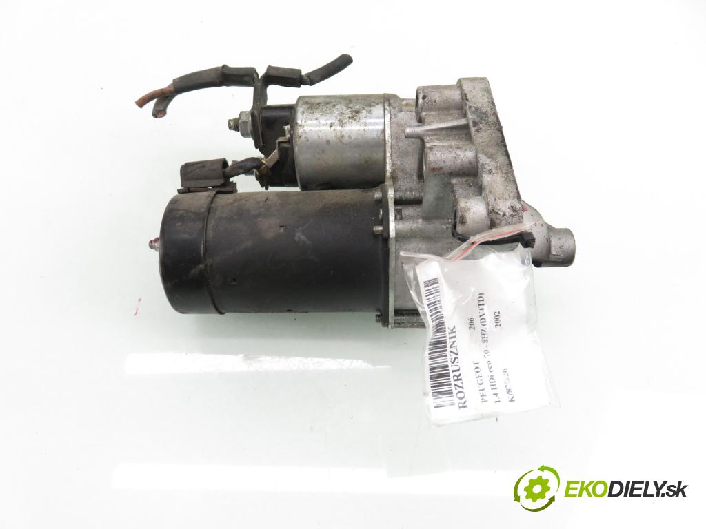 PEUGEOT 206 liftback (2A/C) HB 2002 50,00 1.4 HDi eco 70 - 8HZ (DV4TD) 1398,00 Štartér S3016 (Štartér)