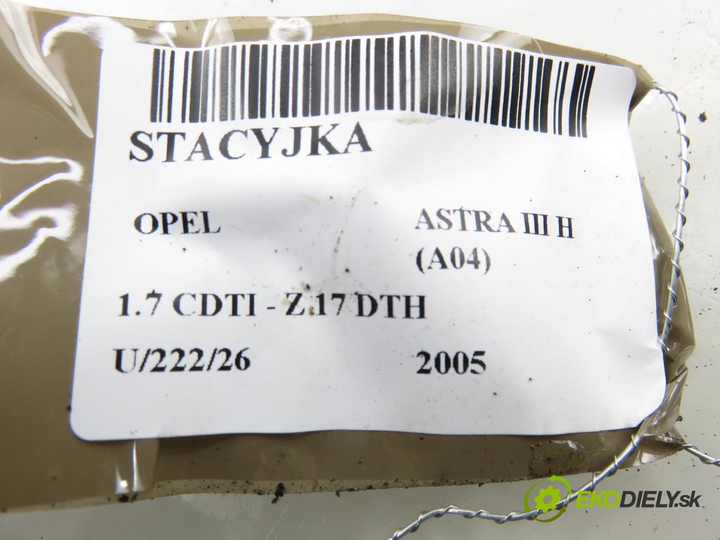 OPEL ASTRA H (A04) HB 2005 74,00 1.7 CDTI - Z 17 DTH 1686,00 spinačka 2421430 ; N0501881 ; N0501882 (Spínacia skrinka)