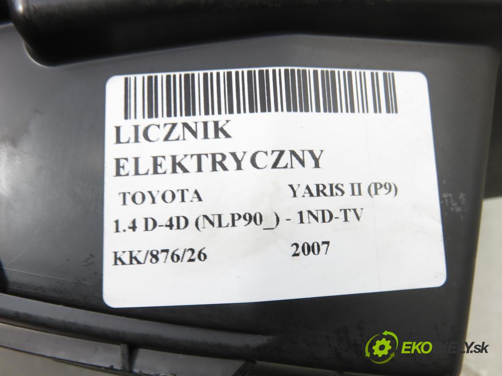 TOYOTA YARIS (_P9_) HB 2007 66,00 1.4 D-4D (NLP90_) - 1ND-TV 1364,00 Prístrojovka elektrický 838000D690D ; MB4573003206