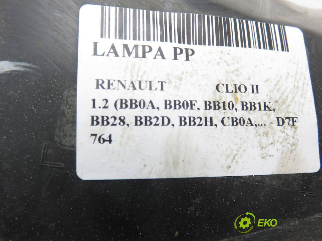 RENAULT CLIO II (BB_, CB_) HB 2001 43,00 1.2 (BB0A, BB0F, BB10, BB1K, BB28, BB2D, BB2H, CB0 1149,00 Svetlo PP