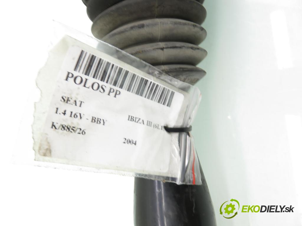 SEAT IBIZA III (6L1) HB 2004 55,00 1.4 16V - BBY 1390,00 Poloos PP 6Q0407272BD