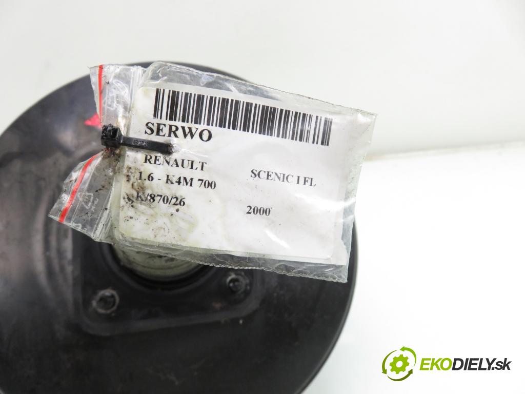 RENAULT SCENIC I (JA0/1_) MINIVAN 2000 79,00 1.6 - K4M 700 1598,00 Posilovač 03776251014 ; 7700428596 (Servočerpadlo)