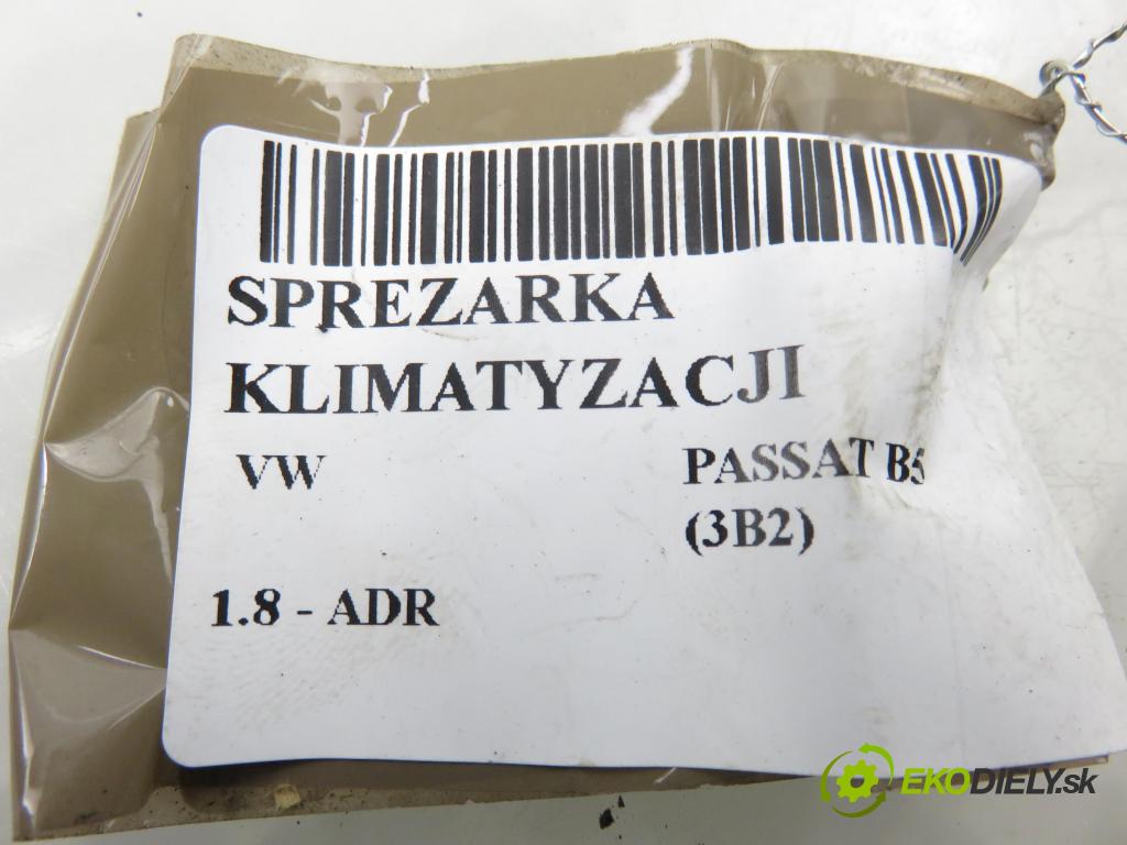 VW PASSAT B5 (3B2) SEDAN 1998 92,00 1.8 20V 125 - ADR 1781,00 KOMPRESOR: klimatizácie 8D0260805D ; 5060310780 ; 5062310500 (Kompresor klimatizácie)