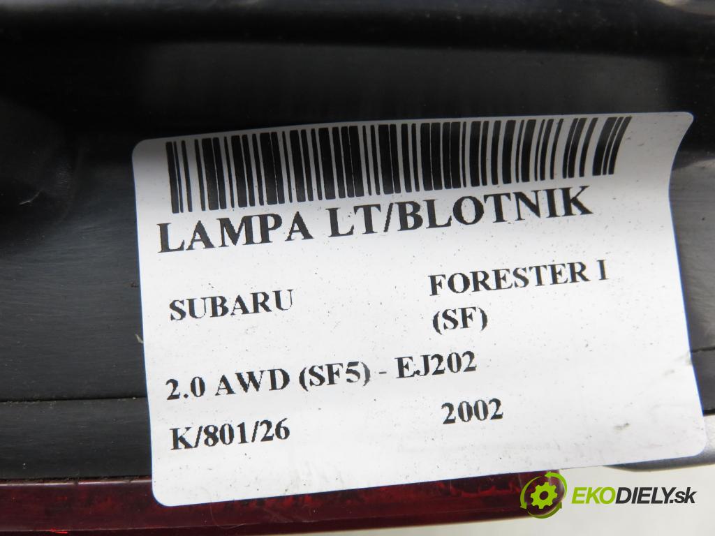 SUBARU FORESTER (SF_) KOMBI 2002 90,00 2.0 SOHC AWD 122 - EJ202 1994,00 Svetlo ľavé zadné 22020697L