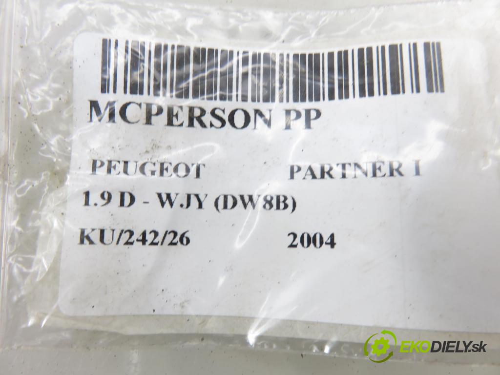 PEUGEOT PARTNER Combispace (5F) KOMBIVAN 2004 51,00 1.9 D - WJY (DW8B) 1868,00 MCPERSON PP