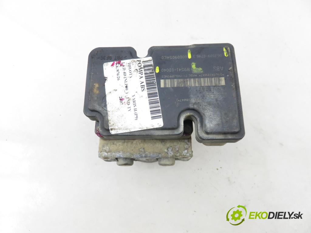 TOYOTA YARIS (_P9_) HB 2007 66,00 1.4 D-4D (NLP90_) - 1ND-TV 1364,00 Pumpa ABS 895410D040 ; 06210907463 ; 445100D031 (Pumpa ABS)