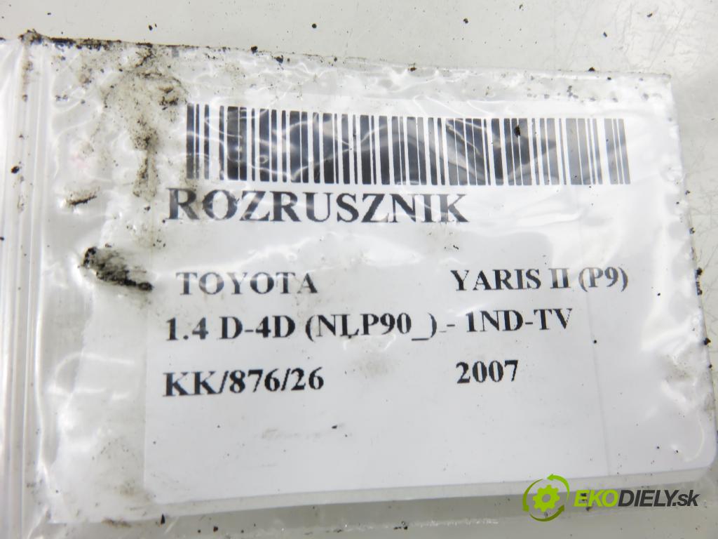 TOYOTA YARIS (_P9_) HB 2007 66,00 1.4 D-4D (NLP90_) - 1ND-TV 1364,00 Štartér  (Štartér)