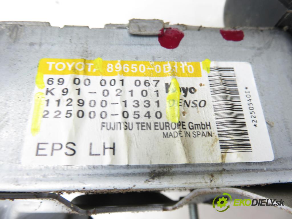 TOYOTA YARIS (_P9_) HB 2007 66,00 1.4 D-4D (NLP90_) - 1ND-TV 1364,00 serv/podporovanie elektrické 452000D090 ; 896500D010 ; 6900001067