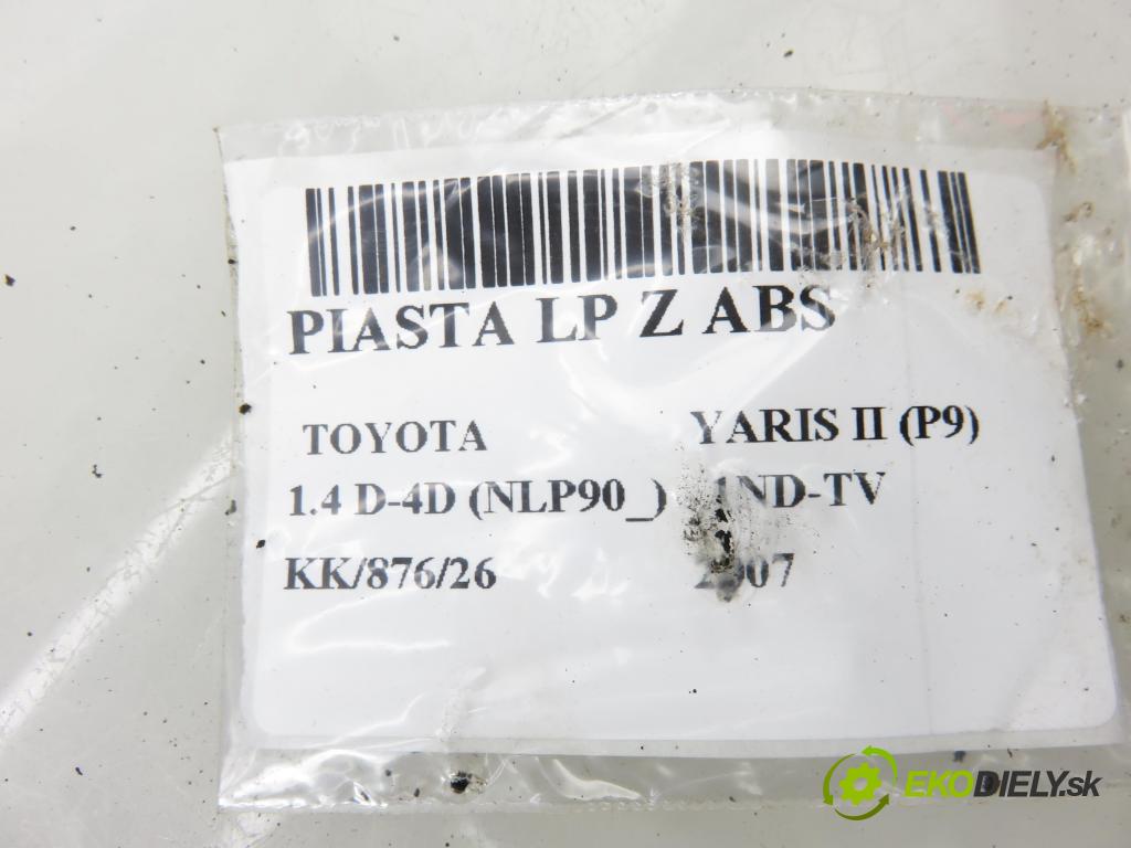 TOYOTA YARIS (_P9_) HB 2007 66,00 1.4 D-4D (NLP90_) - 1ND-TV 1364,00 náboj LP ABS
