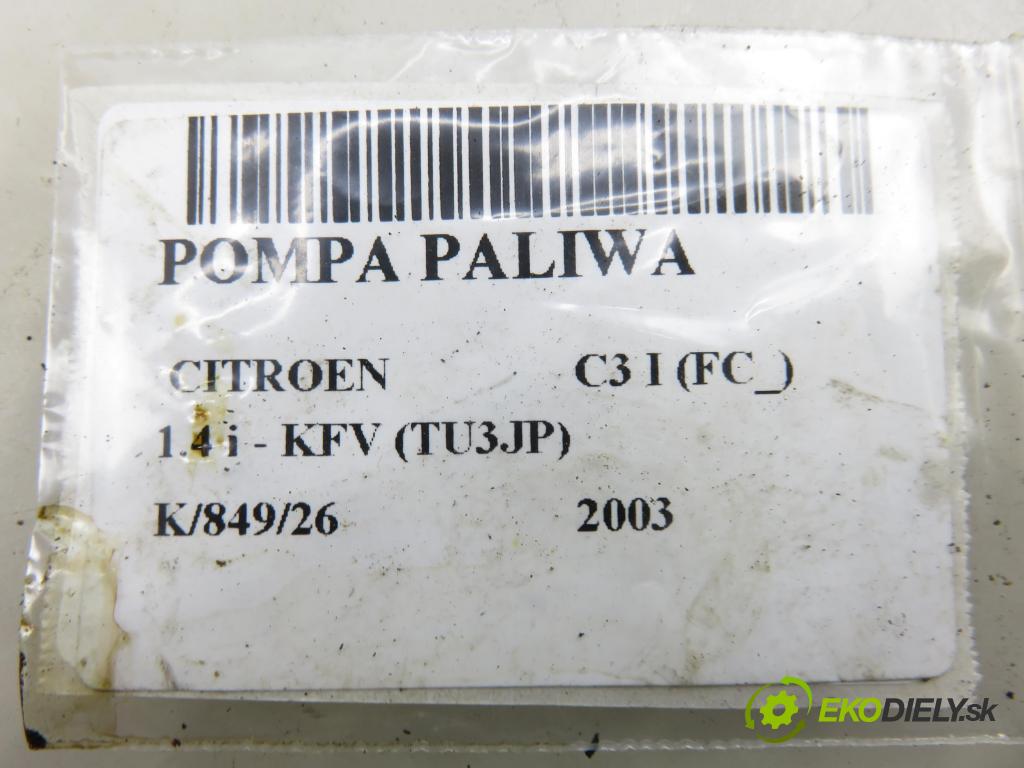 CITROEN C3 I (FC_) HB 2003 54,00 1.4 i - KFV (TU3JP) 1360,00 Pumpa paliva 9638566180 ; 0580313096