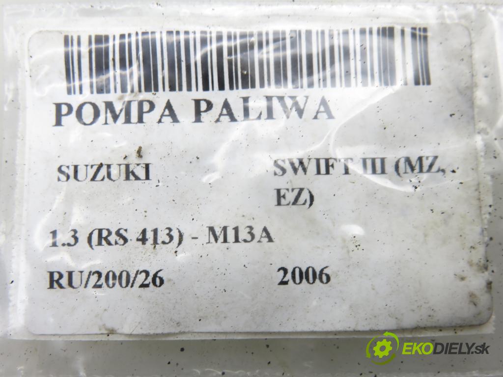 SUZUKI SWIFT III (MZ, EZ) HB 2006 0,00 1.3 4x4 (RS 413) - M13A 1328,00 Pumpa paliva 1510063J12 ; 1019621890
