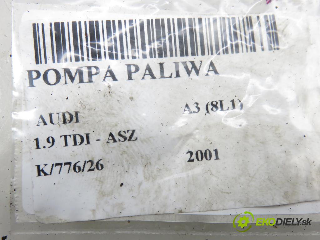 AUDI A3 (8L1) HB 2001 96,00 1.9 TDI PD 130 - ASZ 1896,00 Pumpa paliva 1J0919050