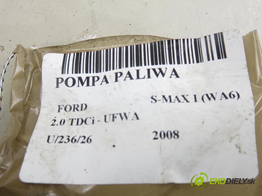 FORD S-MAX (WA6) MINIVAN 2008 103,00 2.0 TDCi - QXWA 1997,00 senzor hladiny paliva 6G919275AE ; A2C53279701