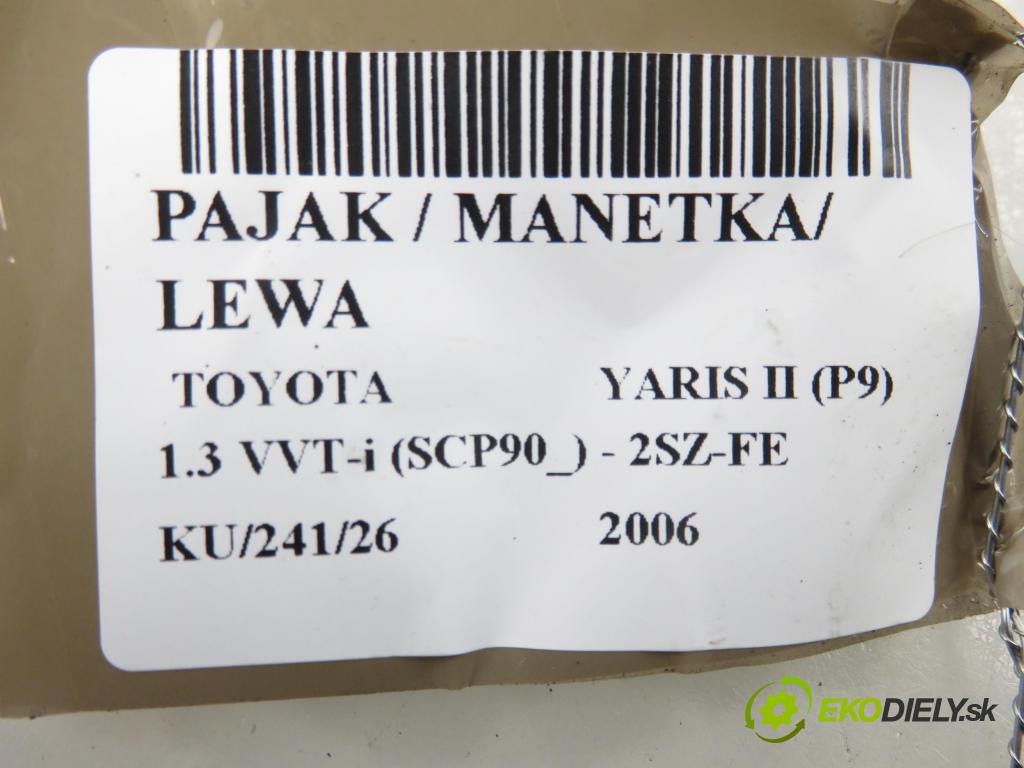 TOYOTA YARIS (_P9_) HB 2006 64,00 1.3 VVT-i (SCP90) 87 - 2SZ-FE 1298,00 páčka/prepínač 0D09017F143