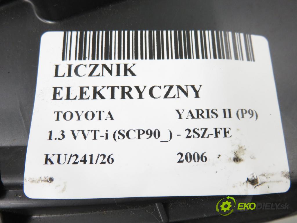TOYOTA YARIS (_P9_) HB 2006 64,00 1.3 VVT-i (SCP90) 87 - 2SZ-FE 1298,00 Prístrojovka elektrický 838000D660D ; MB4573003176