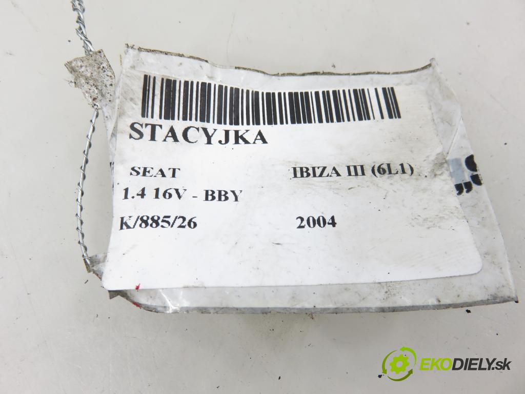 SEAT IBIZA III (6L1) HB 2004 55,00 1.4 16V - BBY 1390,00 spinačka 4B0905851C (Spínacia skrinka)