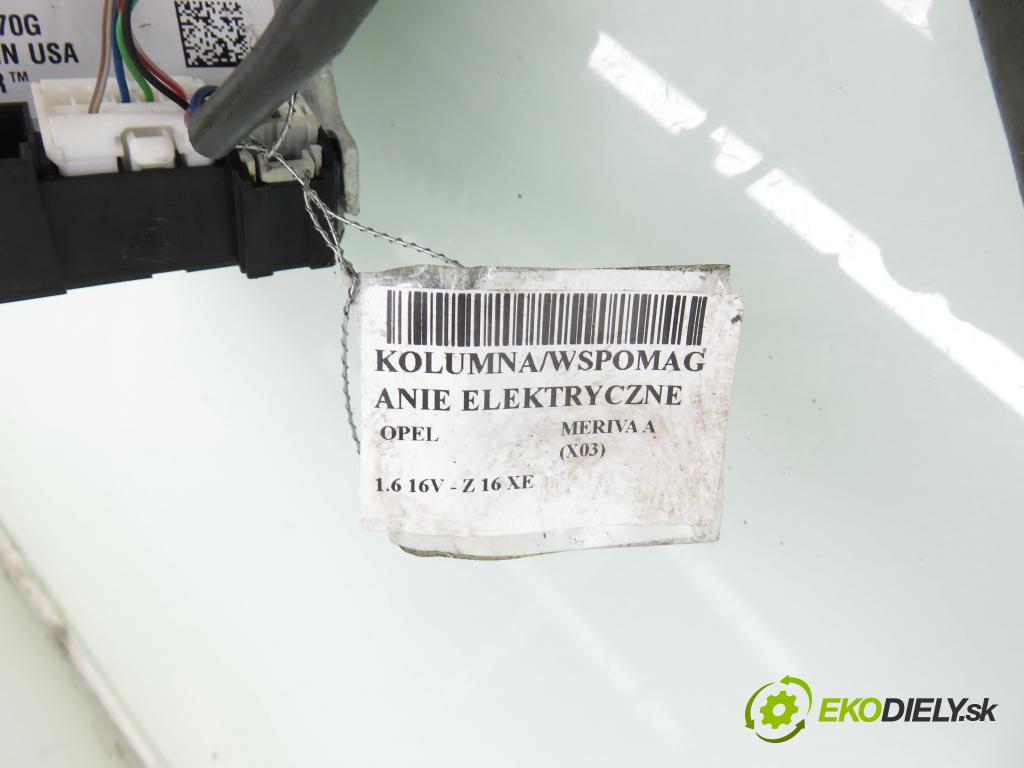 OPEL MERIVA A nadwozie wielkoprzestrzenne (MPV) (X03) HB 2003 74,00 1.6 16V - Z 16 XE 1598,00 serv/podporovanie elektrické 93392692 ; 26095564