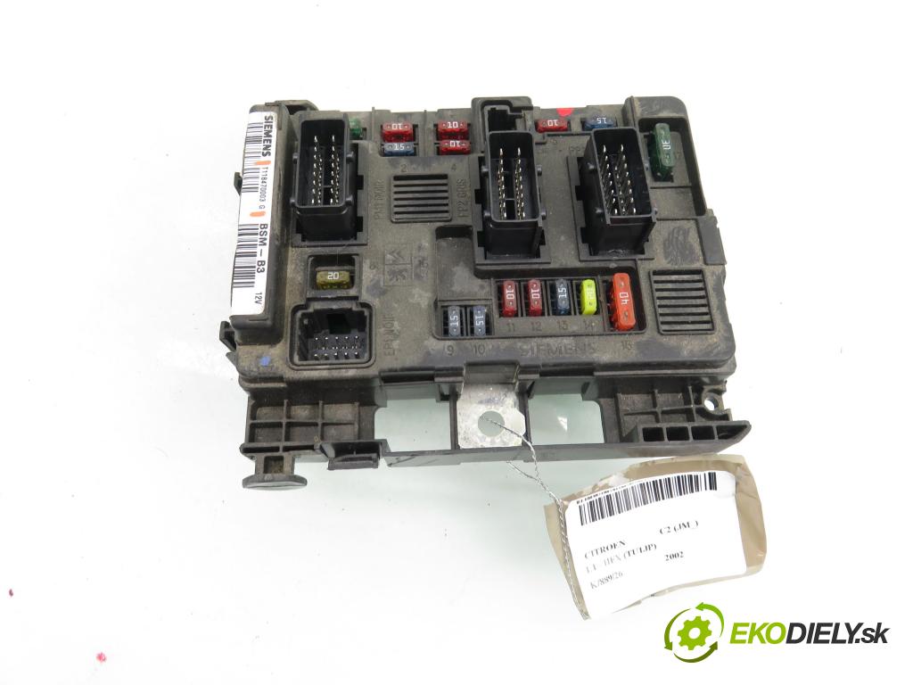 CITROEN C2 (JM_) HB 2002 44,00 1.1 - HFX (TU1JP) 1124,00 MODUL BSM 9643498880 ; T118470003G