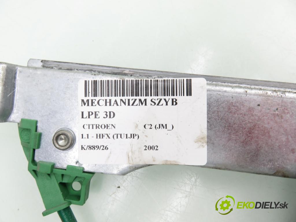 CITROEN C2 (JM_) HB 2002 44,00 1.1 - HFX (TU1JP) 1124,00 Mechanizmus okien 3D