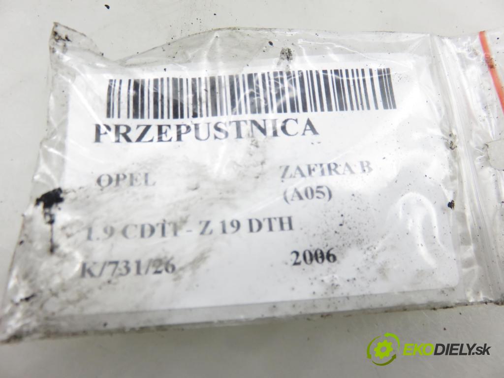 OPEL ZAFIRA B (A05) MINIVAN 2006 110,00 1.9 CDTI 150 - Z 19 DTH 1910,00 škrtíci klapka 48CPD4 ; 48CPD4G (Škrticí klapka)