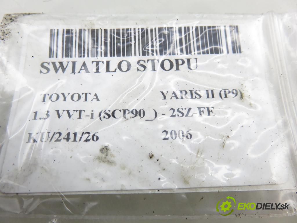 TOYOTA YARIS (_P9_) HB 2006 64,00 1.3 VVT-i (SCP90) 87 - 2SZ-FE 1298,00 svetlo bŕzd