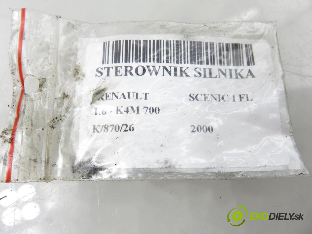 RENAULT SCENIC I (JA0/1_) MINIVAN 2000 79,00 1.6 - K4M 700 1598,00 Riadiaca jednotka Motor S110030054 ; 8200035891