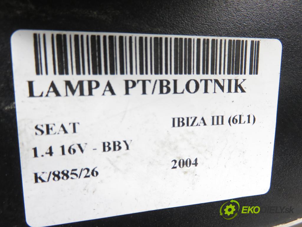 SEAT IBIZA III (6L1) HB 2004 55,00 1.4 16V - BBY 1390,00 světlo pravé zadní 6L6945096A