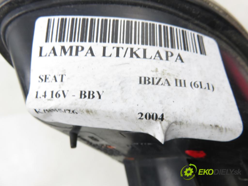 SEAT IBIZA III (6L1) HB 2004 55,00 1.4 16V - BBY 1390,00 Svetlo ľavé zadné kufor 6L6945093F