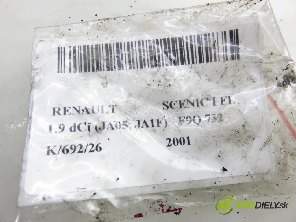 RENAULT SCENIC I (JA0/1_) MINIVAN 2001 75,00 1.9 dCi (JA05, JA1F) - F9Q 732 1870,00 vstrekovač 0445110021 ; 7700111014 (Vstrekovač paliva)